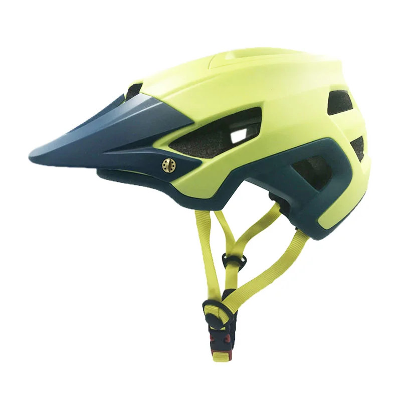 yellow navy Новинка, контрастный цвет, велосипедный шлем, все-terrai, MTB, велосипедный, спортивный, защитный шлем, внедорожный, супер, горный, велосипедный шлем - Цвет: yellow navy