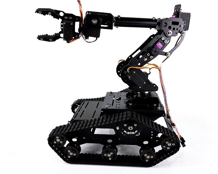 

New Metal Tank with 7 DOF Vehicle-Mounted Robot ABB Arm TR002,Aluminum Alloy Rotation Platform,High Torque Servo for Robot DIY