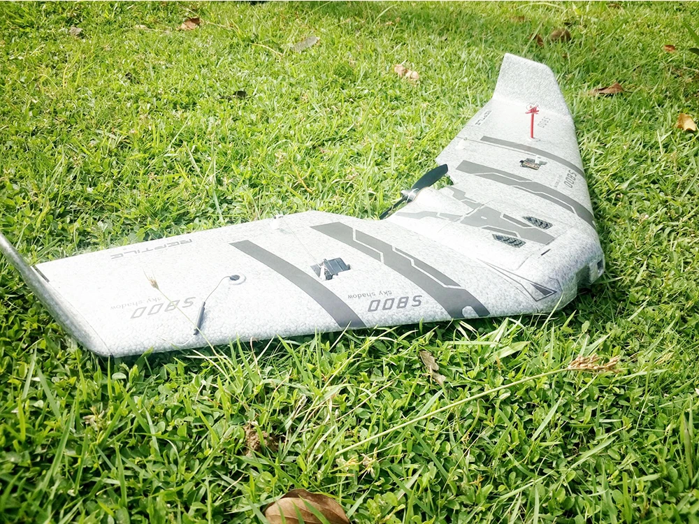 Рептилия S800 V2 SKY SHADOW 820 мм размах крыльев серый FPV EPP летающее крыло Racer RC самолет