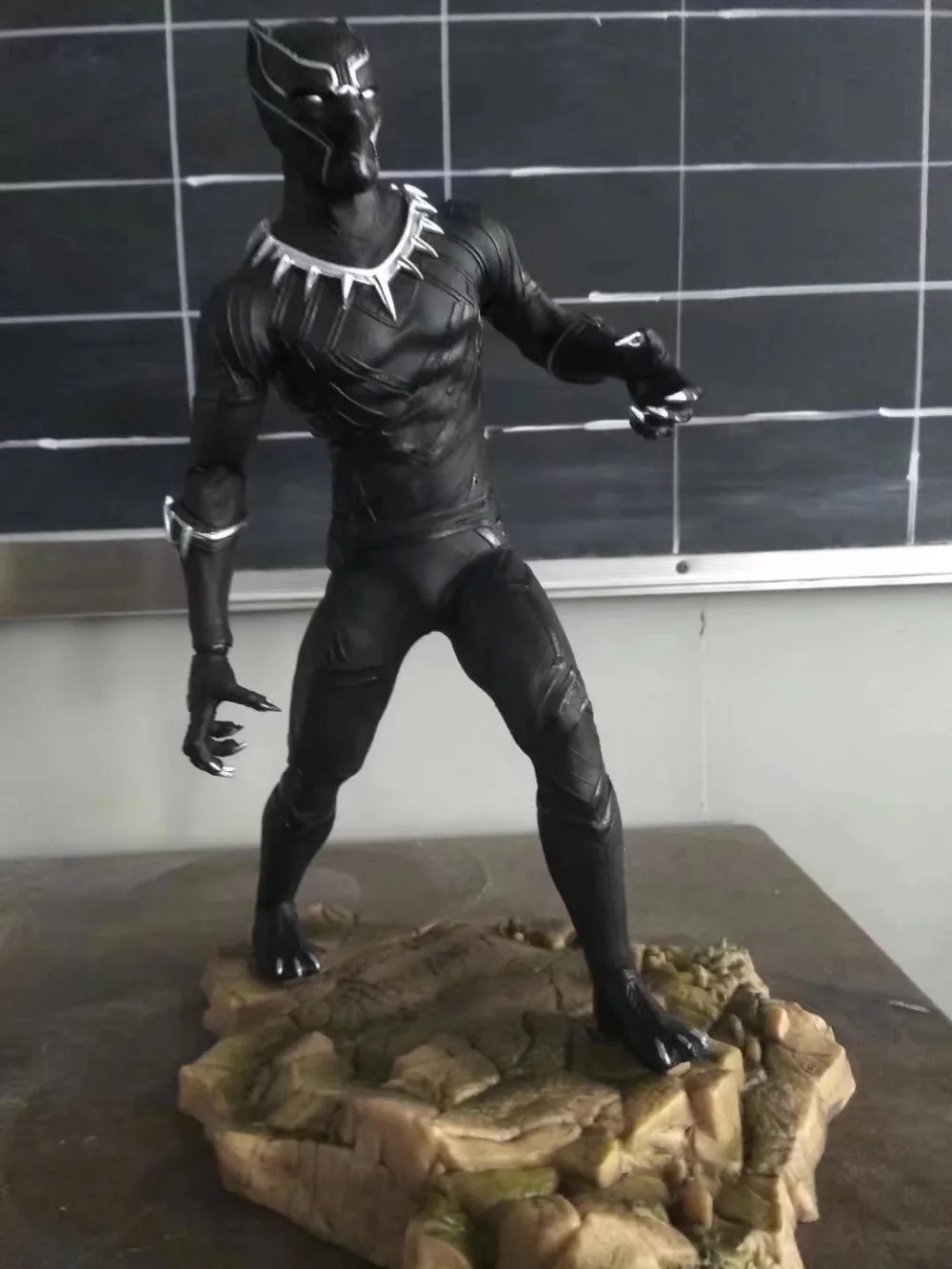 

Anime Captain America Civil War Black Panther PVC Action Figures Collectible Model Toys Doll 27CM