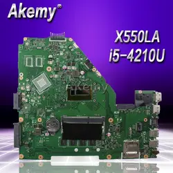 Akemy X550LA с i5-4210CPU REV2.0 Материнская плата Asus X550LA X550LD Материнская плата ноутбука DDR3 100% тестирование работает хорошо