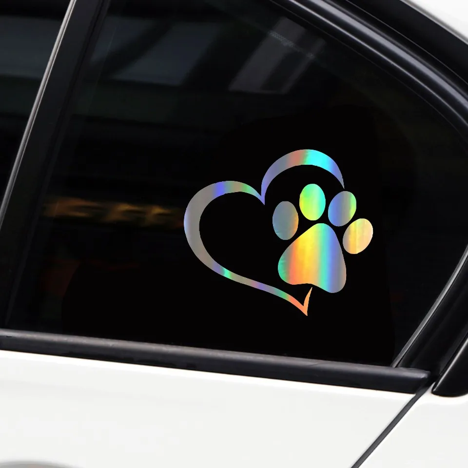 Anycuros  Pet Cat Dog Paw Print Window Decal Lovely Car Styling Decoration Stickers Accessories 11.410 (8)