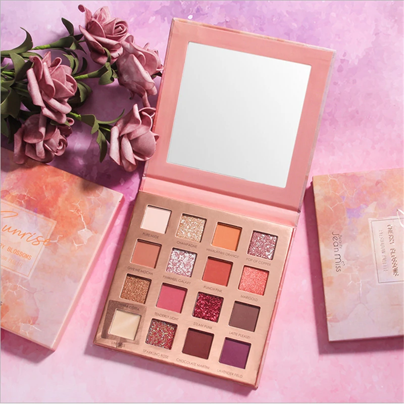 

16 Colors Eyeshadow Matte Pearlescent Nude Beauty Glazed Make Up Cosmetics Shadows Waterproof Pressed Shimmer Matte Eye Shadow