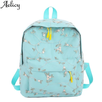 

Aelicy shoulder bags for women 2019 New Backpacks Women Canvas Lace Backpack Student Bag Fashion Large Capacity Travel Backpack