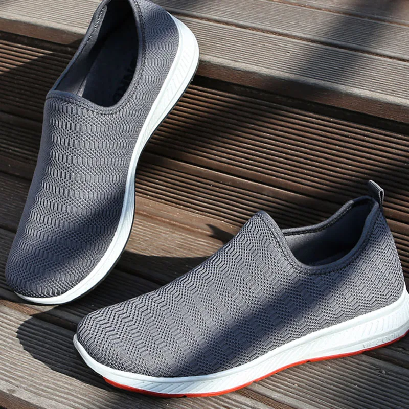 Paperplanes Для Мужчин's SNRD STRIPE Slip-On свет Вес дышащая обувь Sneakers-SN197