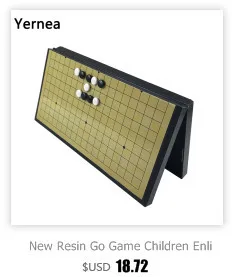 Yernea игровой набор Go магнитные шахматы Gobang магнитный складной портативный учебный класс с просветлением шахматная доска игровой набор