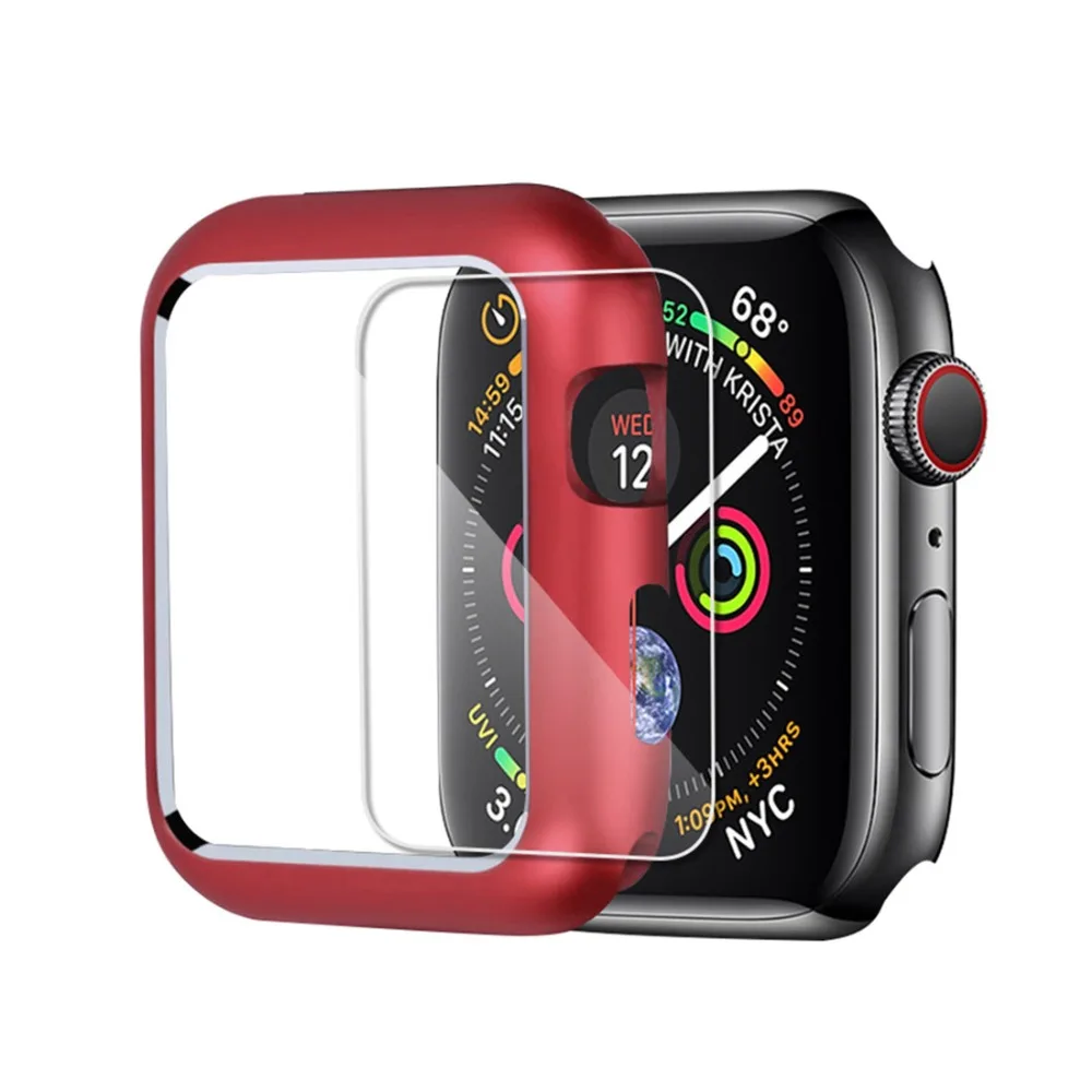 CRESTED Magnetic cover For Apple Watch case apple watch 4 3 44mm/42mm iwatch band 40mm/38mm screen protector protective glass