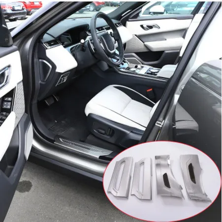 

For Range Rover Velar 2017 2018 2019 304 Stainless Interior Door Sill Scuff Threshold Plate Trim Car Accessories 4pcs
