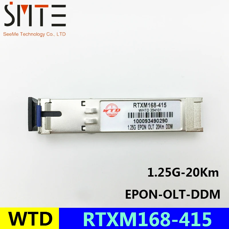 WTD RTXM168 415 1 25G 20 км DDM EPON для HG HUAWEI ZTE OLT класса B + программирования в производственных
