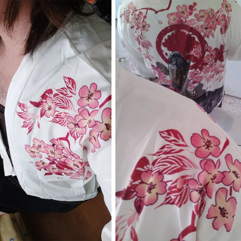 Samurai Crane Japanese Style Kimono Haori Men Women Cardigan Chinese Dragon Traditional Japanese Clothing Asian Clothes