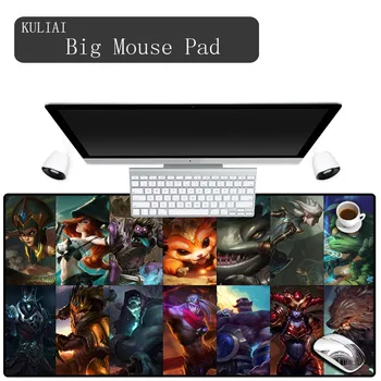 

XGZ League of Legend Players Large Size XL Gaming Mouse Pad 400X900X5MM Rubber Rectangular Durable MousePads Games Laptop Lol