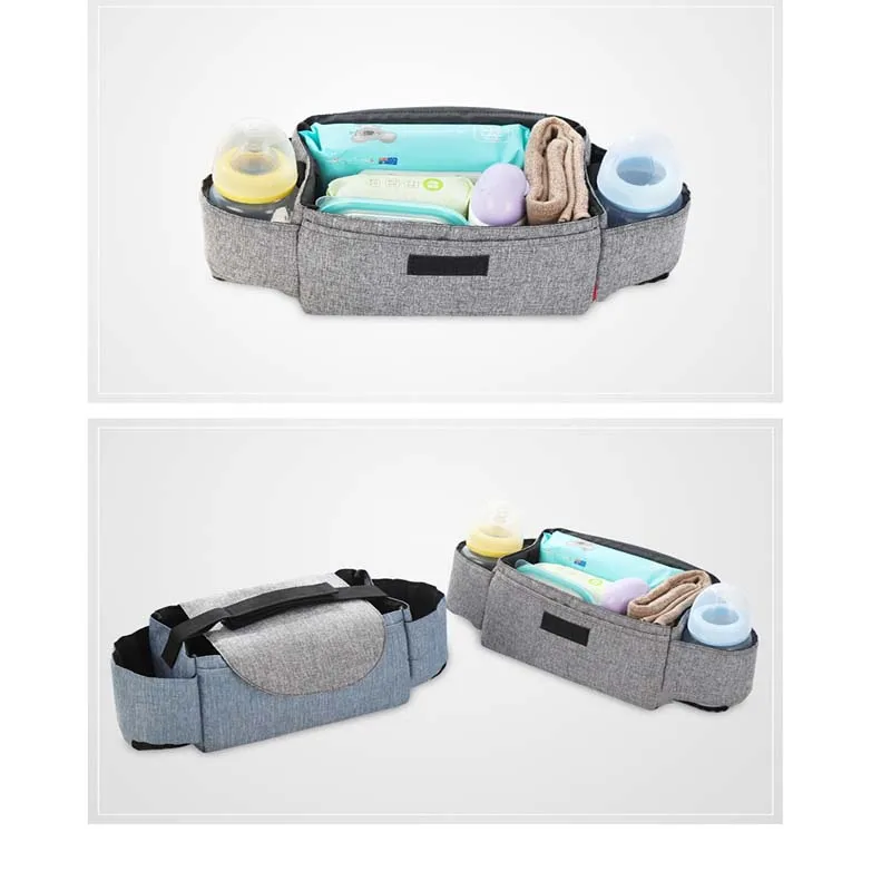 

Baby stroller bag storage bag bottle bag water bag nylon fashion baby stroller hanging bag travel light Mummy bag