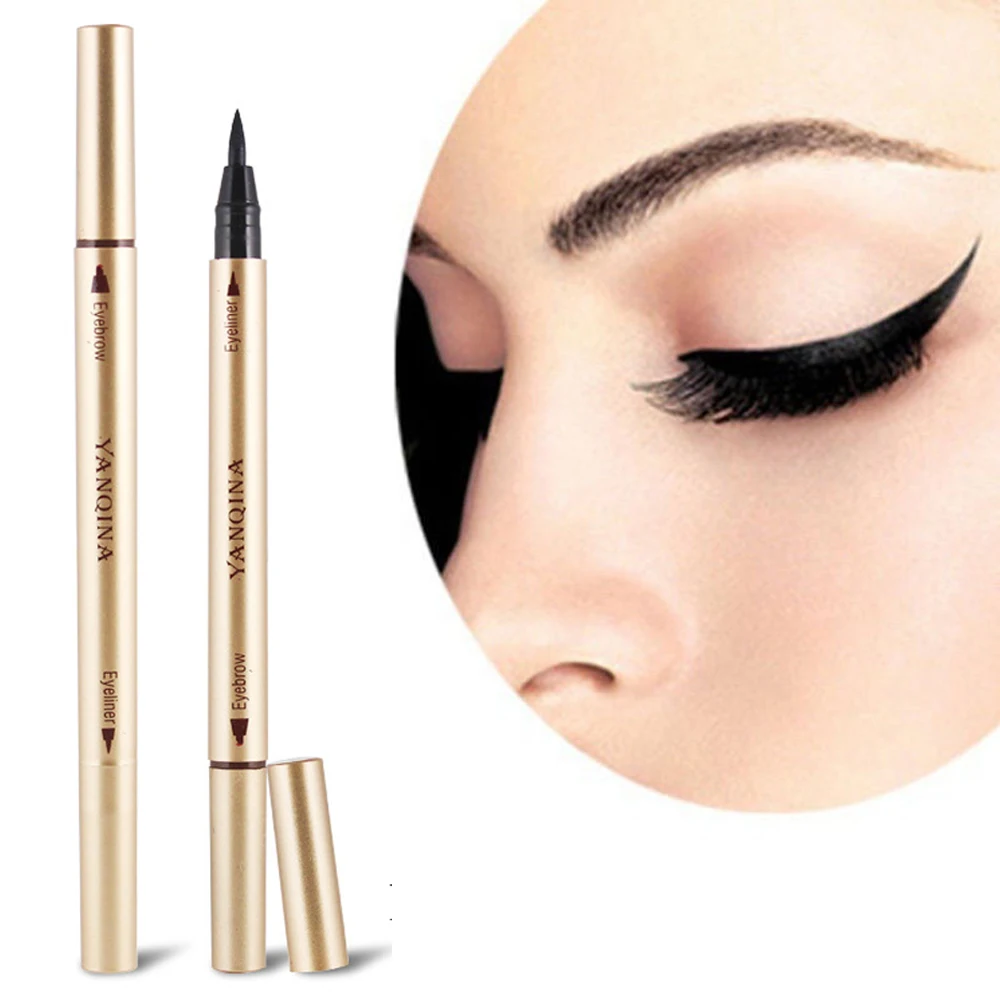 

1PC Women Waterproof Double Sided Eye Brow Eyeliner Liquid Eyebrow Pen Pencil Makeup Cosmetic Beauty Tools