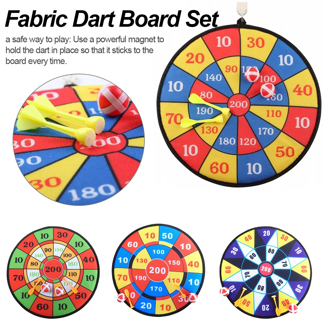 Sports Toys Fabric Dart Board Set Kid Ball Target Game For Children Security Toy Gifts New