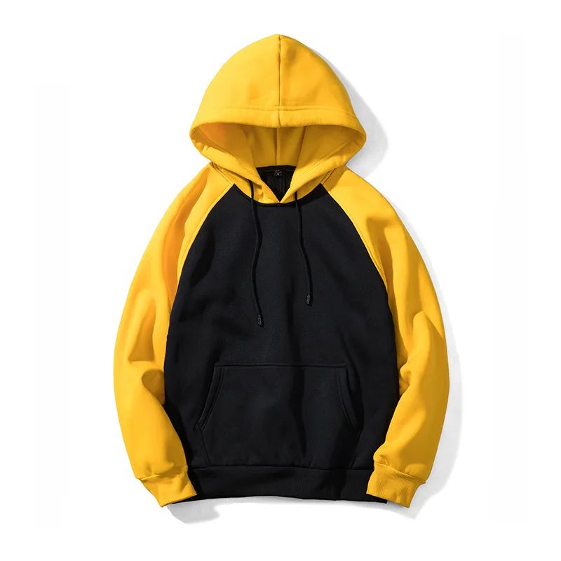 

Quality Hoodies Men Thick Clothes Autumn Winter Long Sleeve Patchwork Sweatshirts Mens Women Streetwear Fleece Unisex Hoody