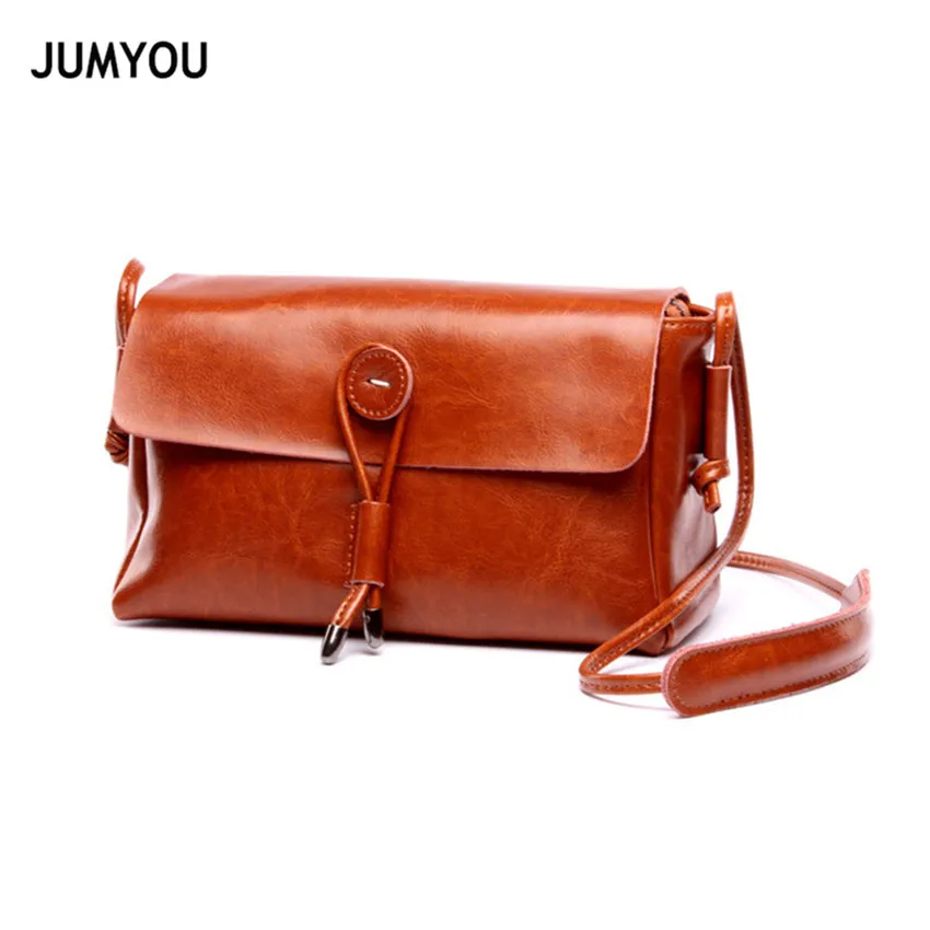 

Messenger Bags Split Leather Shoulder Bags For Women Brown Small Fashion Simple Vintage Flap Cross body Bags For Girls Handbags