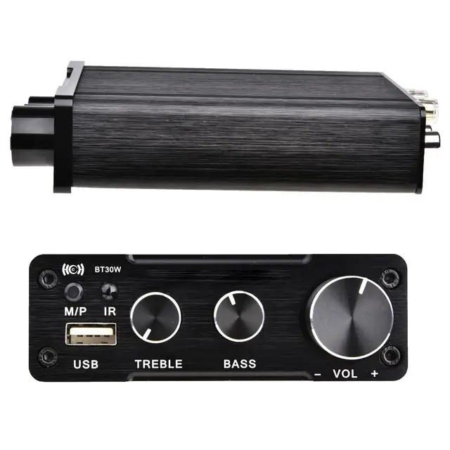 Special Offers HiFi Audio Digital Amplifiers Lossless USB Player 2*30W Bluetooth 4.2 Power Amplifier Audio Stereo Amp Treble Bass Adjustment 