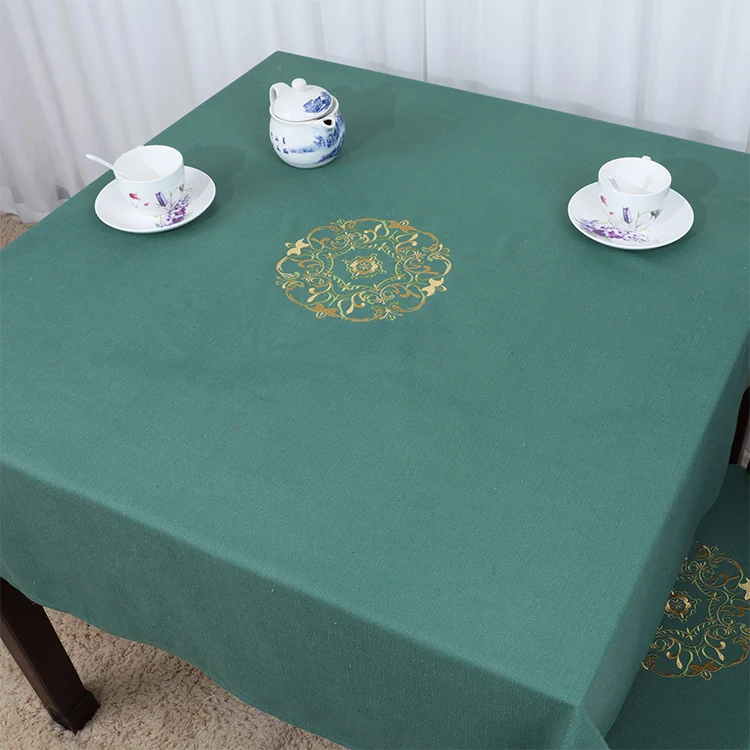 Новая пасторальная тонкая вышитая скатерть высокого класса обеденный стол защитные коврики роскошный чайный столик льняная ткань крышка стола