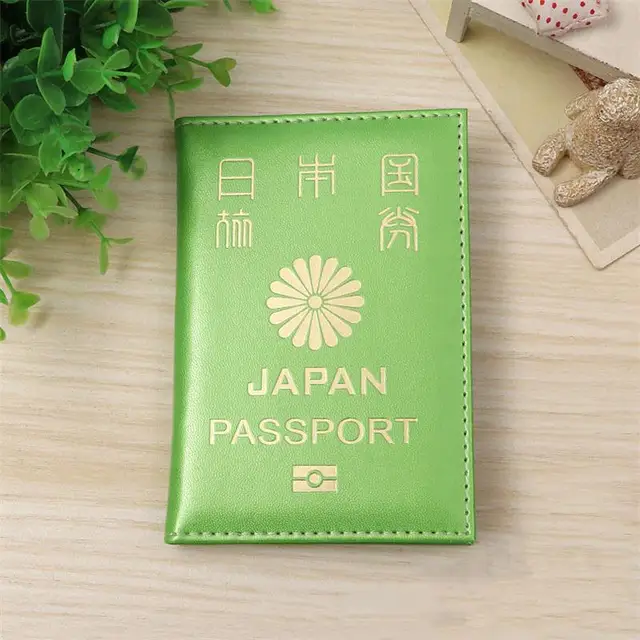 Hot Soft Leather Japan Passport Cover Women Passport Case Japanese