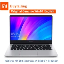Ноутбук Xiaomi Redmibook 14 Intel Core i5-8265U/i7-8565U NVIDIA GeForce MX250 8 Гб DDR4 256 ГБ/512 ГБ SSD 2 ГБ GDDR5