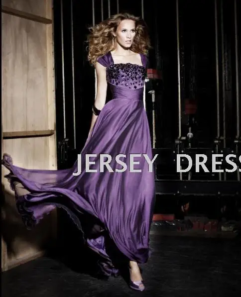 dinner 2018 Purple new design bridal vestidos formales long brides maid sexy crystal beaded evening mother of the bride dresses