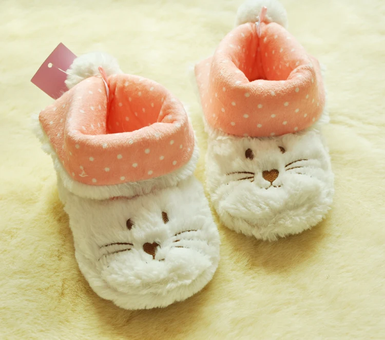 new arrival Export children's cartoon warm floor boots shoes Home Furnishing winter cotton boots shoes Girl rabbit plush shoes baby fashion booties 2 9y kids short ankle boots children girls new arrival shoes pu leather boot