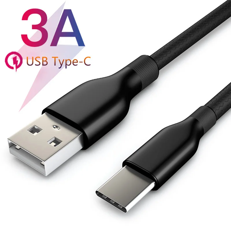 

USB Type C Cable 3A Fast Charging Sync Data Cord USB Adapter Cable USb C Cable Type-c Data Cord Charger for Xiaomi Huawei///////