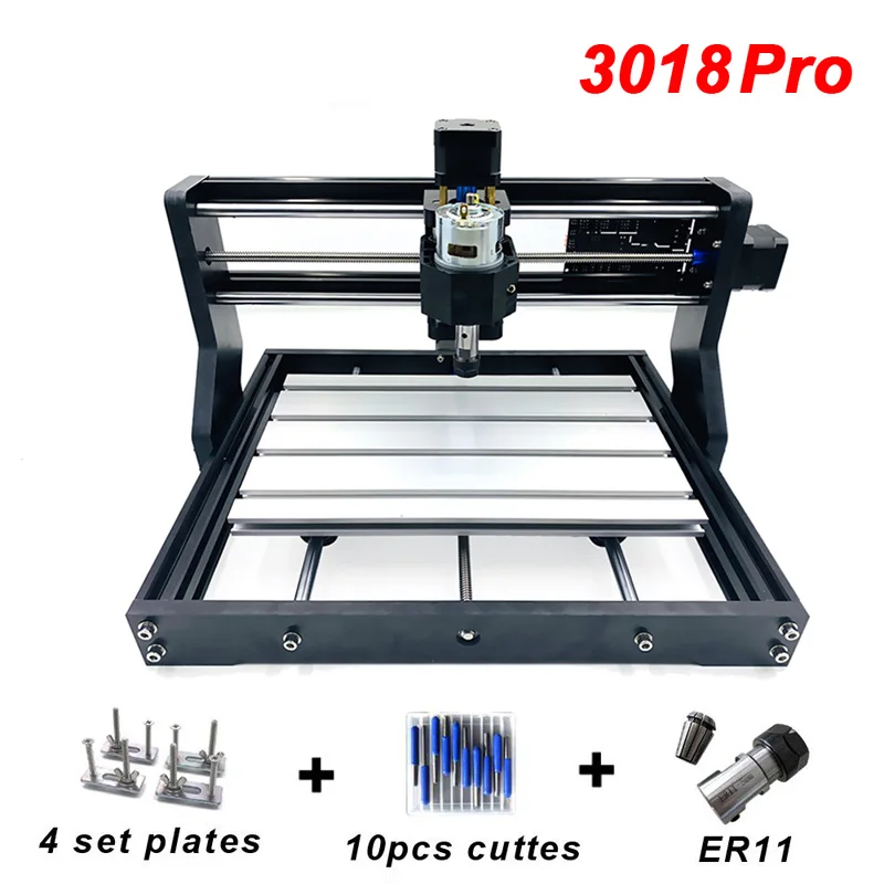 CNC3018 Pro мини DIY GRBL лазерный гравировальный станок ER11 с 500 МВт 2500 мвт 5500 15 Вт PCB