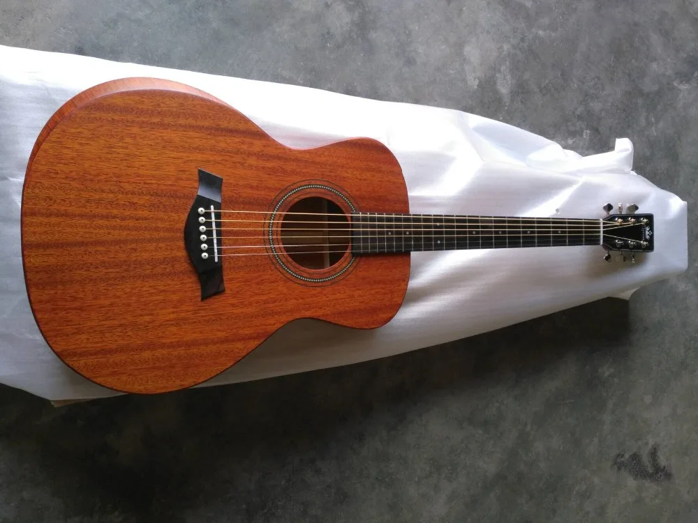 

free shipping Byron OOO15 body solid mahogany guitarra satin academy 12e style acoustic electric guitar