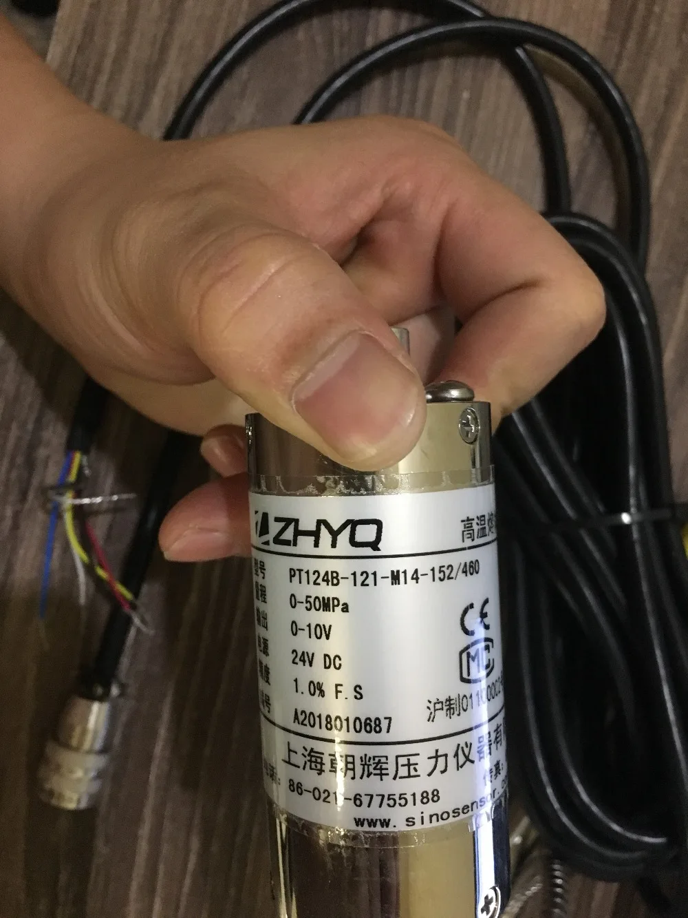 50 МПа точность 1.0% FS выход 10V мощность 24V pt124B 121 M14 152/460 Series Датчики высокого