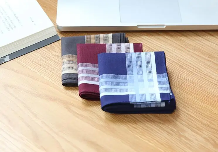 

Freeshipping 12pcs 42*42cm Classic Cotton Handkerchiefs 2018 new Men Handkerchief