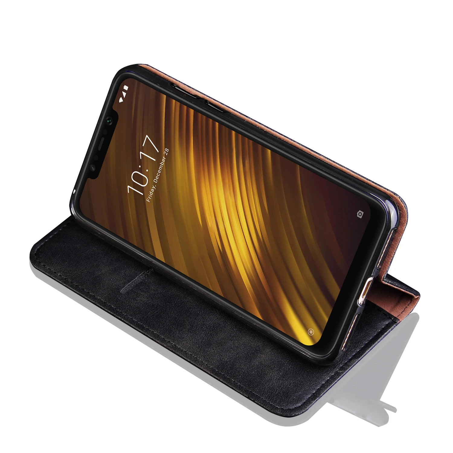 Винтажный чехол для Xiaomi PocoPhone F1 6 18 &quot кожаный книжка с подставкой Poco кошелек в