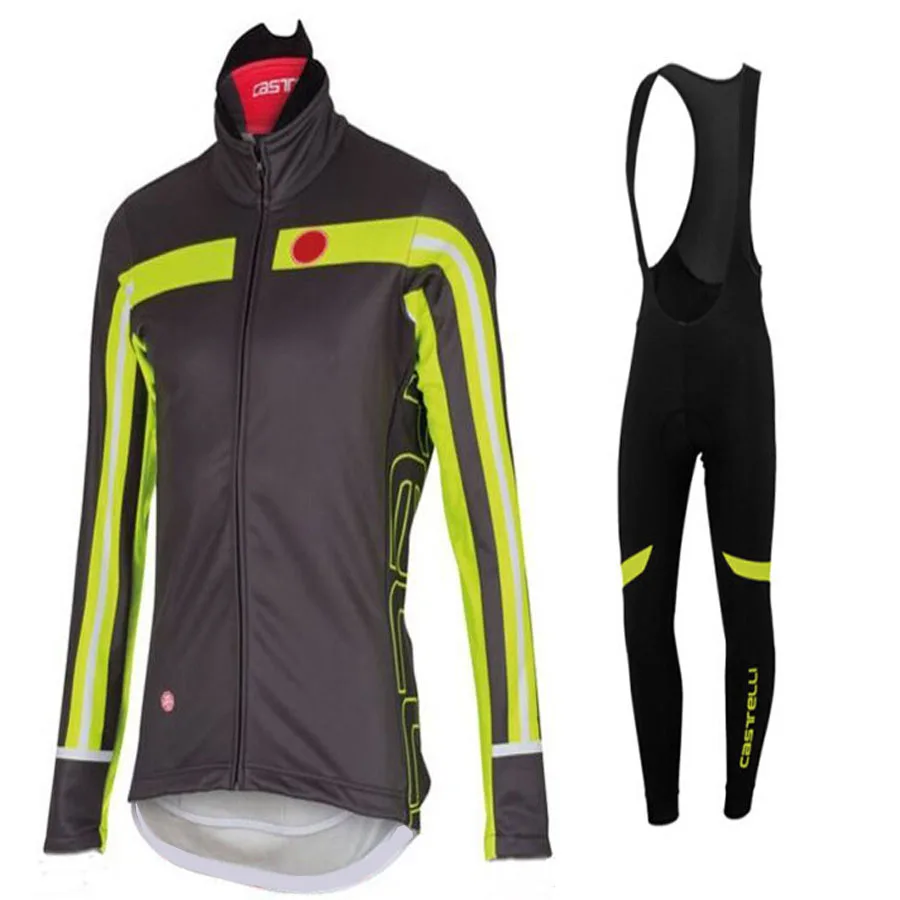 

Long Sleeve Winter Thermal Fleece Cycling Sets Super Warm Bike Clothes Maillot Ropa Ciclismo Bicycle Jersey Clothing