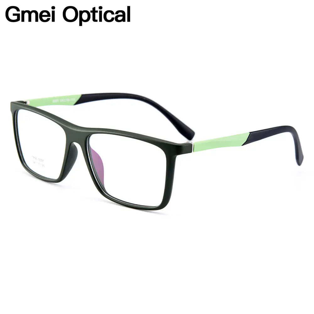 

Gmei Optical Stylish Ultralight TR90 Rectangular Full Rim Optical Glasses Frames For Men Women Myopia Presbyopia Oculos M5097