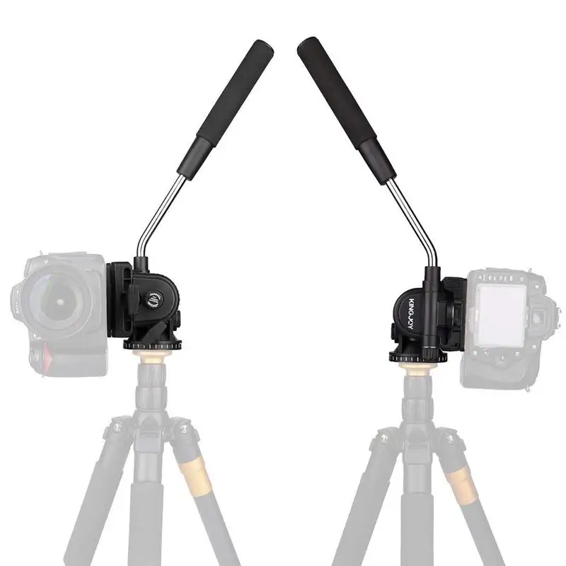 KINGJOY видео штатив с затягивающейся головкой, штатив для камеры с экшн-поворотом для Canon Nikon sony DSLR камеры видеокамеры съемки Съемки