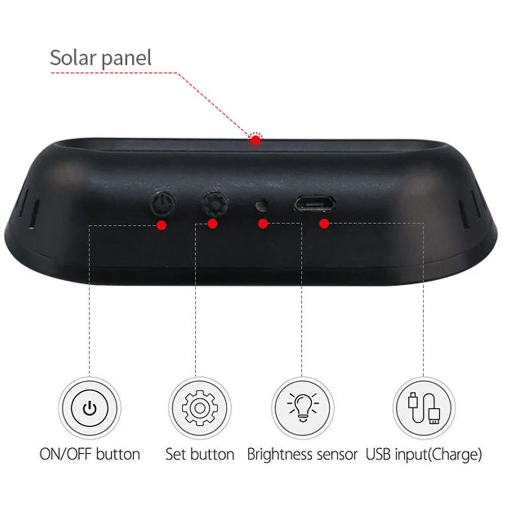 Tpms Автомобильная безопасность Солнечная энергия мини Лобовое стекло беспроводной USB TPMS автомобильная система контроля давления в шинах ЖК-дисплей 4 внешних Senso