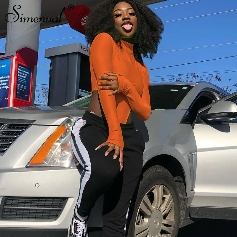 Simenual Neon Color Sexy Hot Bodysuit Bodycon Basic Long Sleeve Rompers Womens Jumpsuit 2019 Fashion Solid Streetwear Bodysuits Simenual Neon Color Sexy Hot Bodysuit Bodycon Basic Long Sleeve Rompers Womens Jumpsuit 2019 Fashion Solid Streetwear Bodysuits