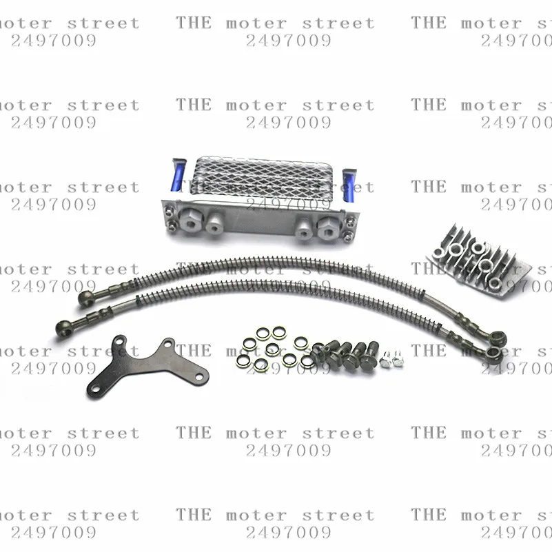 Мотоциклетный масляный Охлаждающий радиатор для питбайк ATV Quad 50 70 ...