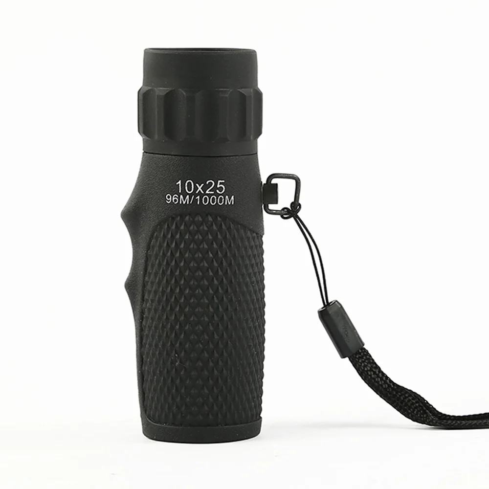 10x25 HD أحادي تلسكوب التكبير التركيز الأخضر فيلم Binoculo البصرية الصيد السياحة نطاق مناظير