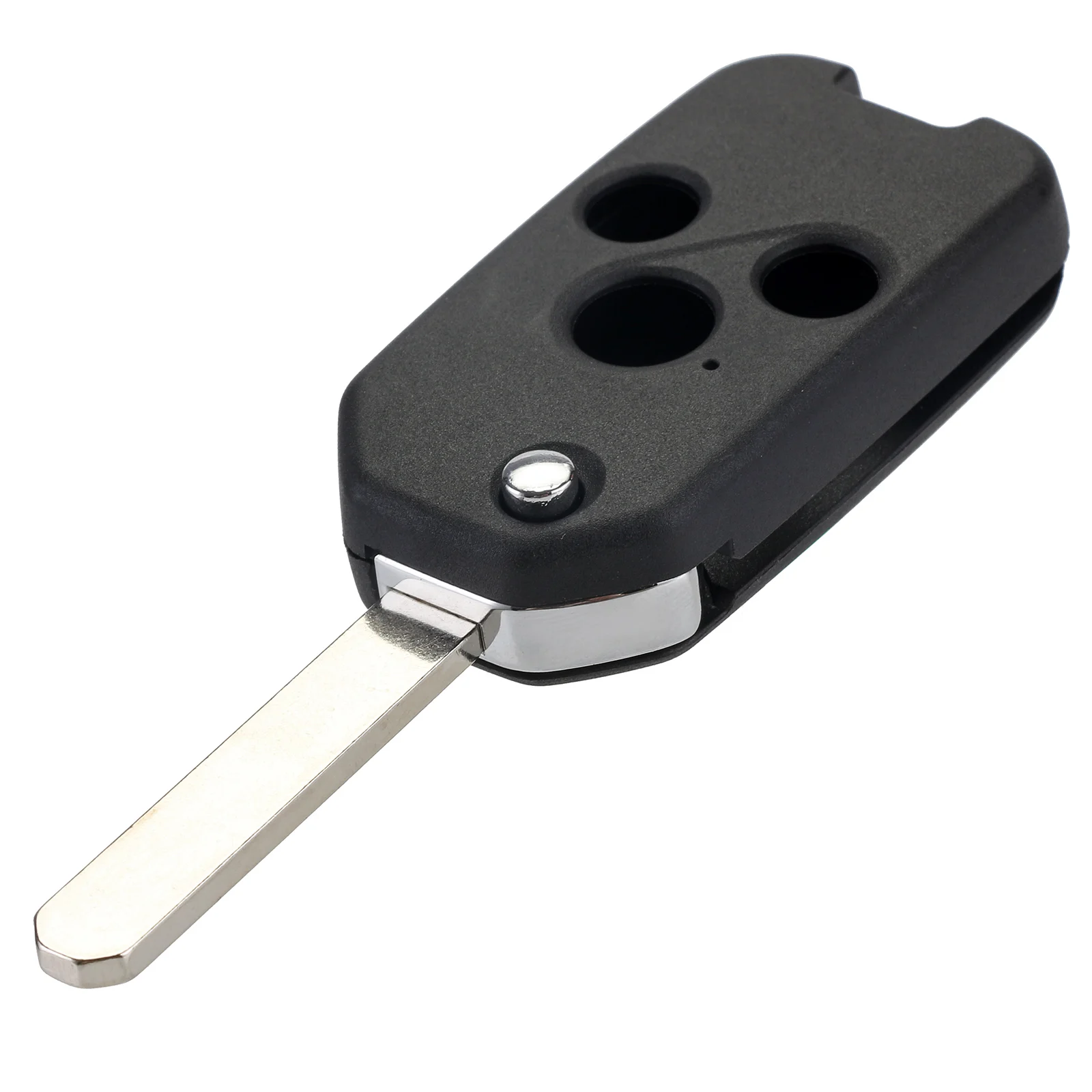 

3 Button Remote Key Case Fob Flip Auto Car Key Shell + Blank Refit for HONDA Pilot Civic Fit Free Shipping D15