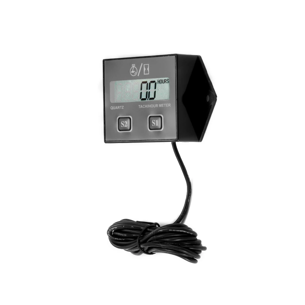 

Newest Digital Engine Tach Hour Meter Tachometer Gauge Inductive Display For Motorcycle Motor Marine chainsaw pit bike Boat