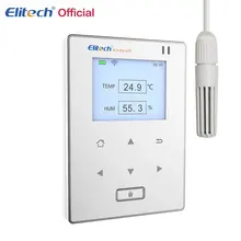 Elitech Temperature and Humidity Wifi Data Logger Temp and Humidity Wireless Remote Thermometer Recorder for Refrigerator
