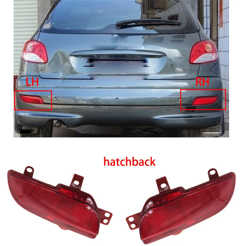 Peugeot 207  hatchback  Rear bumper light
