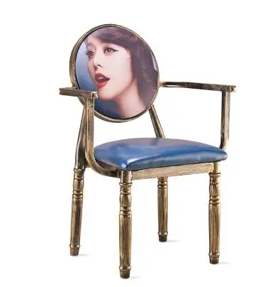 

Simple manicure chairs make old armchairs coffee shop western restaurant make up chairs.