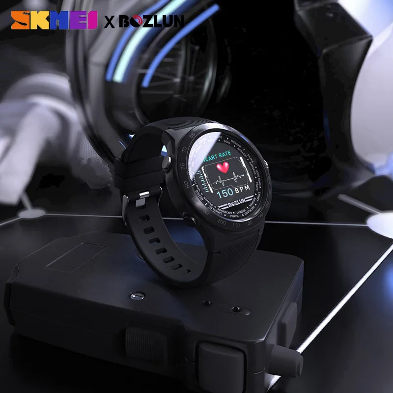 Спортивные Смарт часы SKMEI с Bluetooth пульсометром фитнес трекером IP68