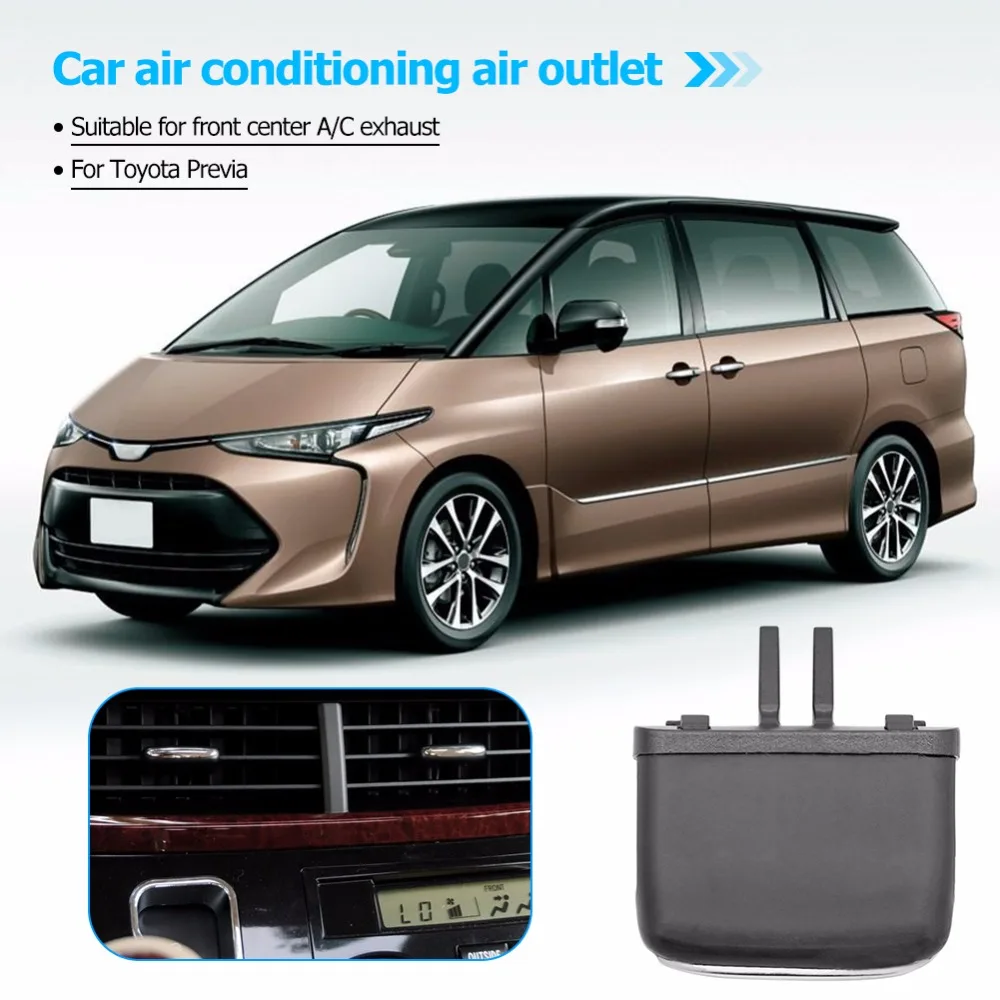 

1pcs Car Front A/C Air Vent Tab Clip Automobiles Air Conditioner Outlet Repair Kit for Toyota Previa Auto Accessories Black