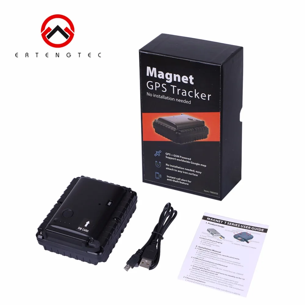 GPS font b Car b font Tracker GSM GPRS T8800SE 10400mAh Big font b Battery b