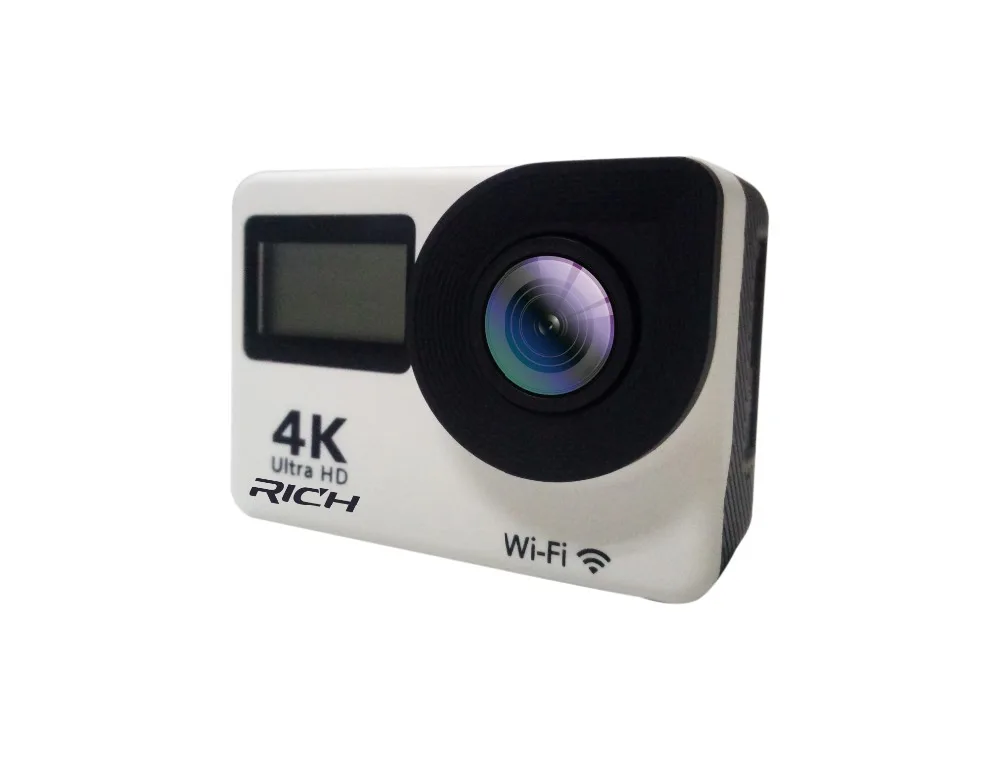 Экшн камера 4K Wifi Водонепроницаемая 2 4G с дистанционным управлением двойной экран