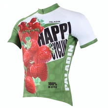 Паладин "Клубника" мужские короткий рукав Велоспорт Джерси велосипед рубашка Велосипедная форма