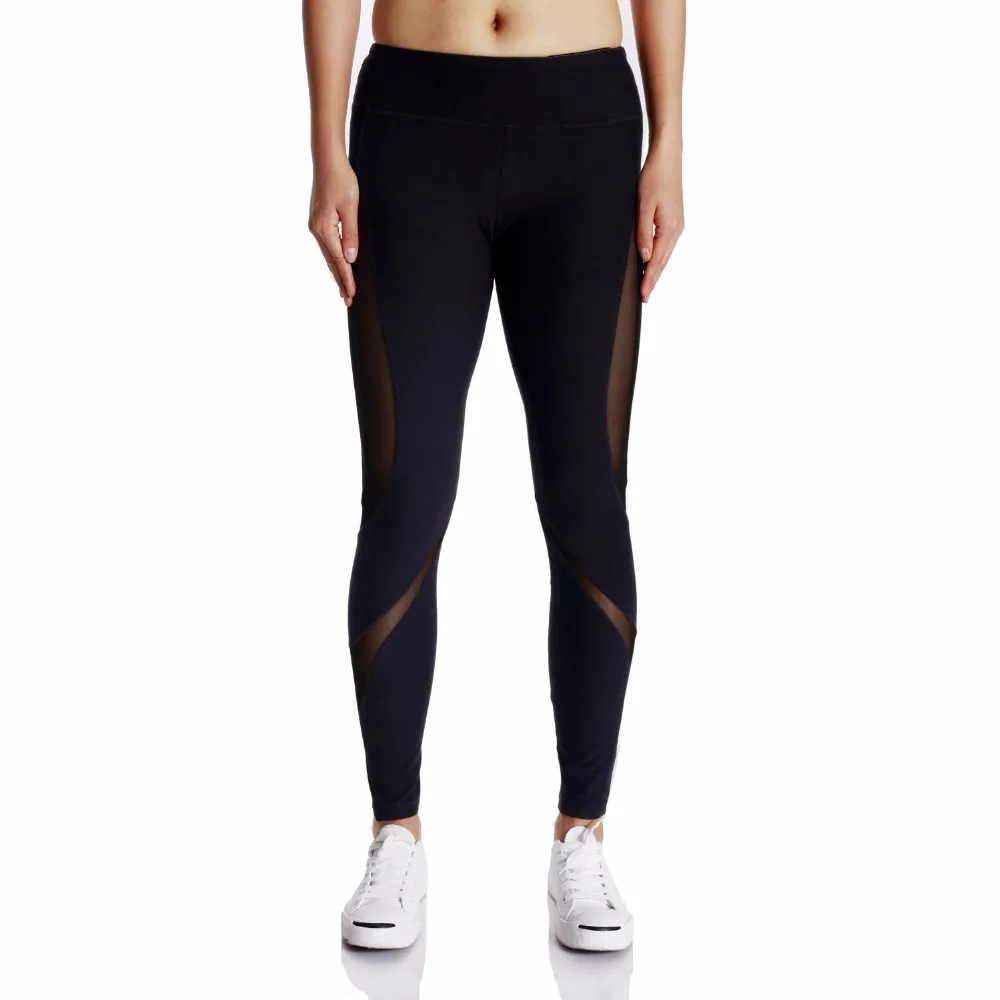 Black Yarn Yoga Pants Fourneedle six lines Crafts Fit Tight Durable